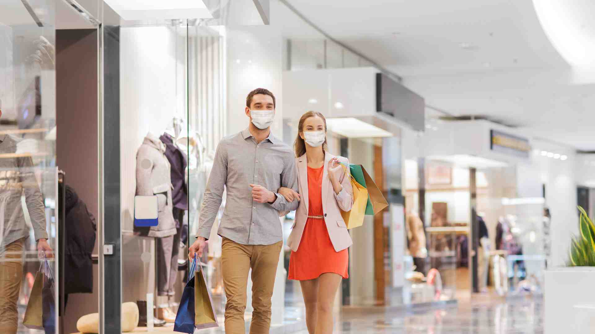 Covid 19 Coronavirus Retail Mall Couple Retail Dimensions