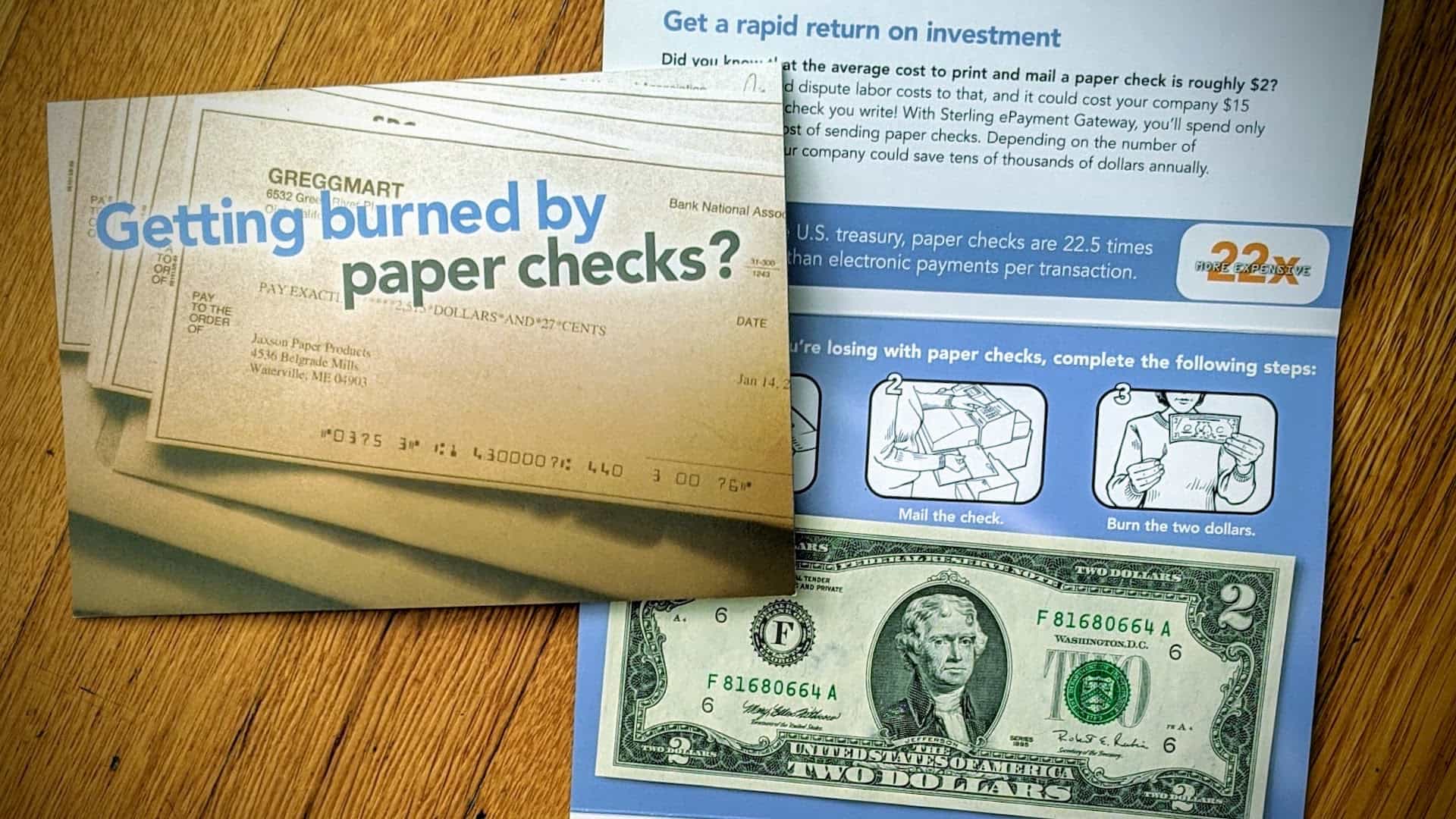 Sterling Commerce Paper Check Direct Mail